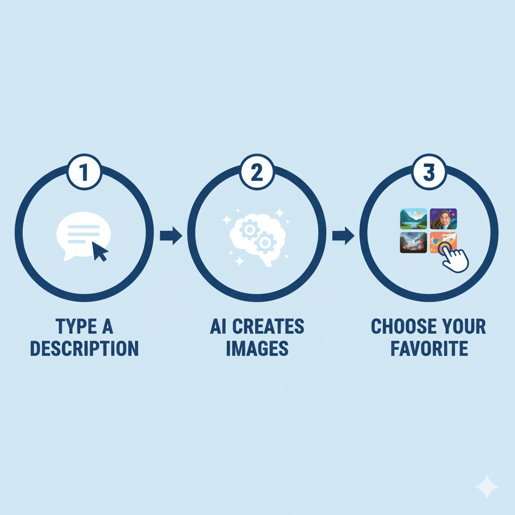 Simple three-step process for using Midjourney AI to create images